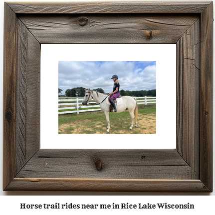 horse trail rides near me in Rice Lake, Wisconsin